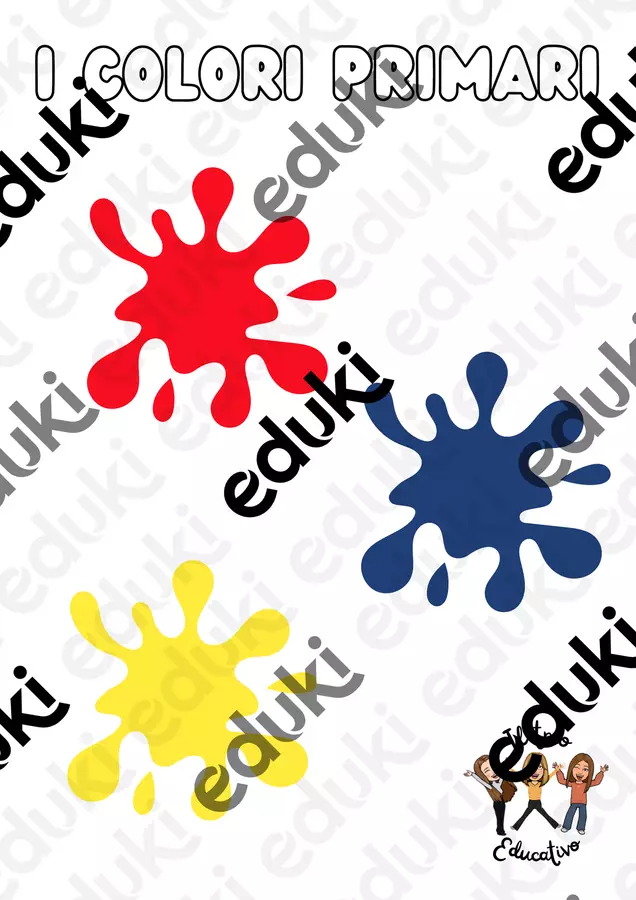 I Colori Primari: rosso, giallo e blu Programmi scolastici / Materiali per docenti - I Colori Primari: rosso, giallo e blu - TrioEducativo - Pagina di copertina