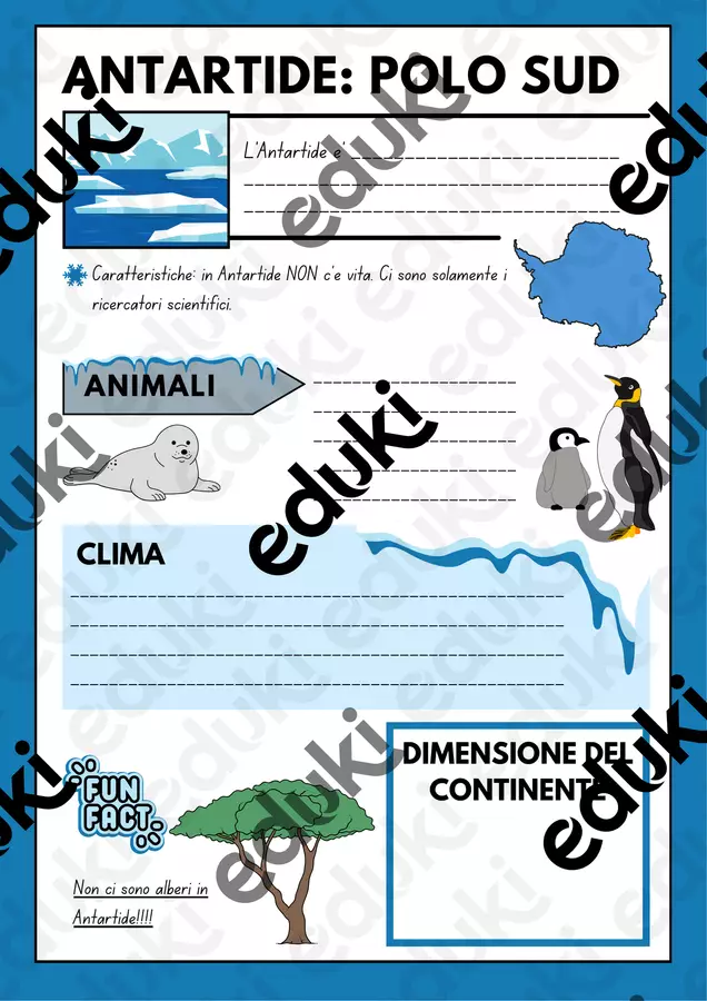 Antartide Esercizi - Antartide - Maestra Arianna 🌻 - Pagina di copertina