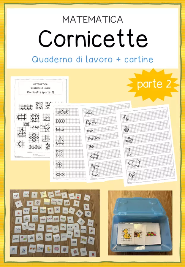 Quaderno di matematica: cornicette (parte 2) Esercizi - Quaderno di matematica: cornicette (parte 2) - Klassenzimmer_Italia - Pagina di copertina