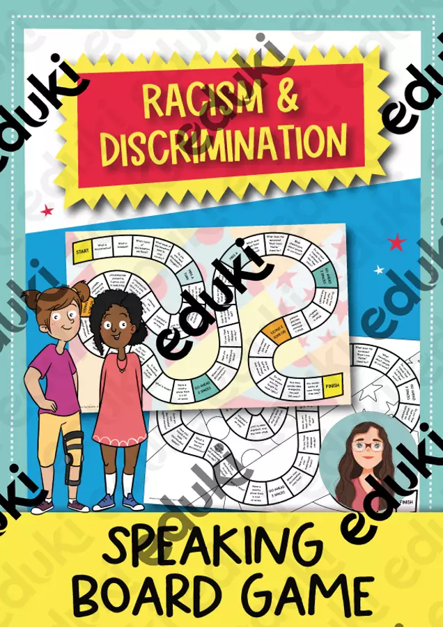 Racism and Discrimination: speaking board game / Gioco da tavolo (Inglese) Materiale di supporto/inclusione - Racism and Discrimination: speaking board game / Gioco da tavolo (Inglese) - Brighter Day Classroom - Pagina di copertina