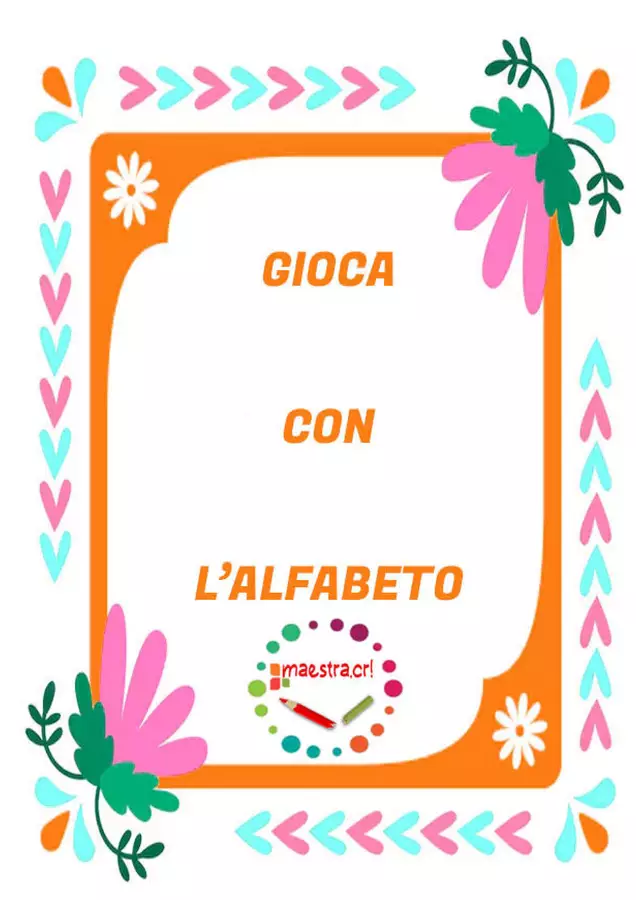 Giocare con l'alfabeto - Parole smarrite Esercizi - Giocare con l'alfabeto - Parole smarrite - maestra.cri - Pagina di copertina