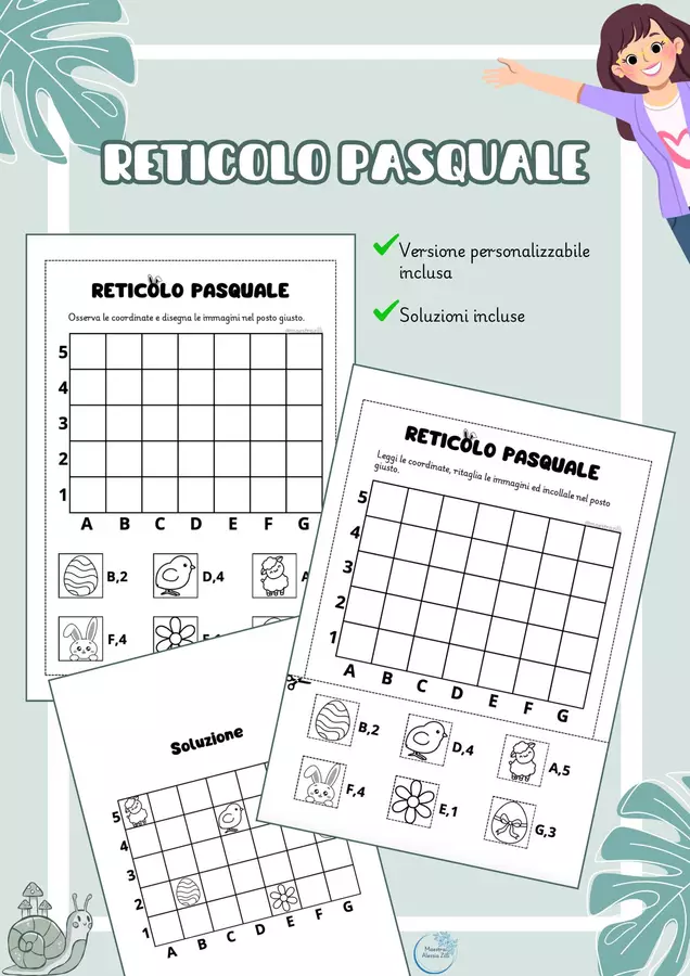 RETICOLO PASQUALE Esercizi - RETICOLO PASQUALE - Maestra Zilli - Pagina di copertina