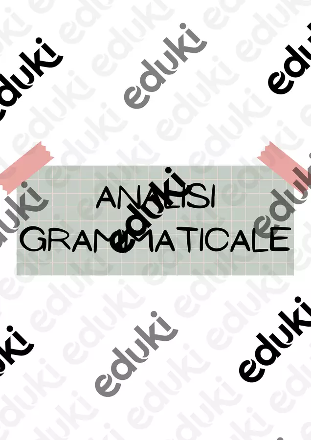Flashcard Analisi Grammaticale Flashcard - Flashcard Analisi Grammaticale - Apprendifacile - Pagina di copertina