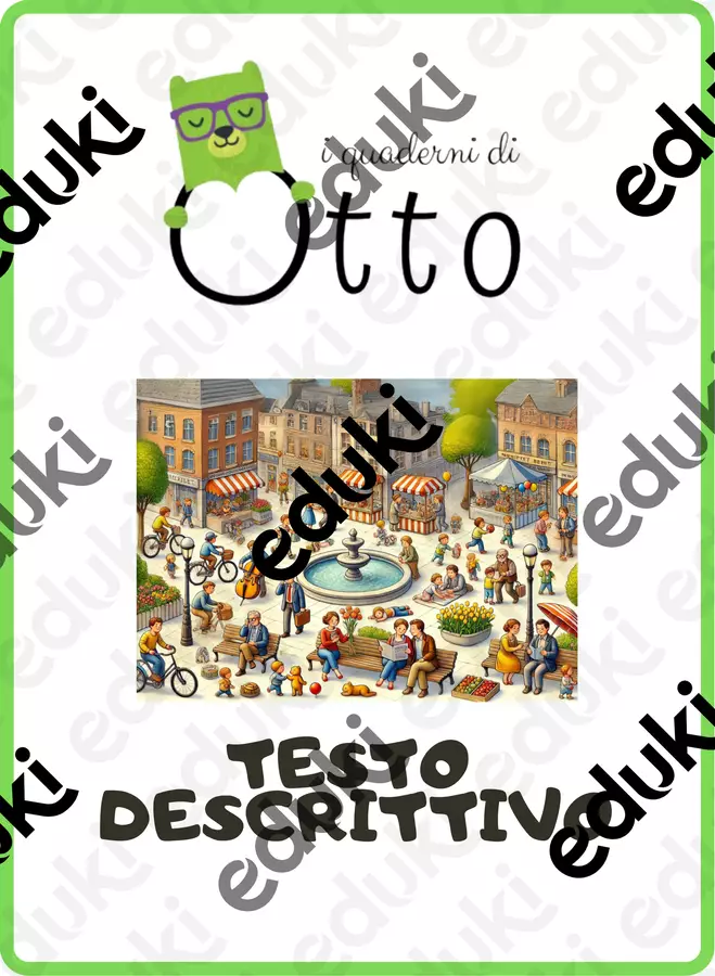TESTO DESCRITTIVO: dall'immagine al testo Programmi scolastici / Materiali per docenti - TESTO DESCRITTIVO: dall'immagine al testo - I quaderni di Otto - Pagina di copertina