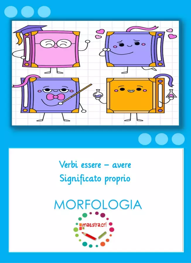 Raccolta di materiali sui verbi ausiliari Esercizi - Raccolta di materiali sui verbi ausiliari - maestra.cri - Pagina di copertina