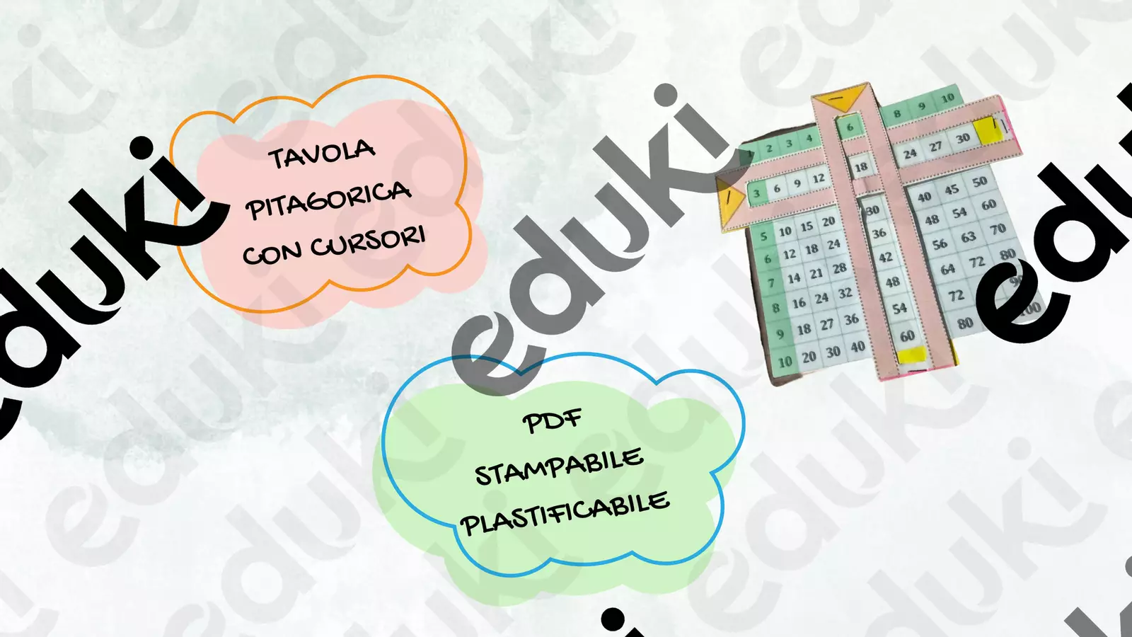 TAVOLA PITAGORICA Materiale di supporto/inclusione - TAVOLA PITAGORICA - Teacher Fra Bonny - Pagina di copertina