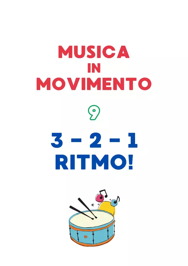 MUSICA IN MOVIMENTO: 3 2 1 RITMO! Audio - MUSICA IN MOVIMENTO: 3 2 1 RITMO! - Emanuele Ruggiero - Music Teacher - Pagina di copertina
