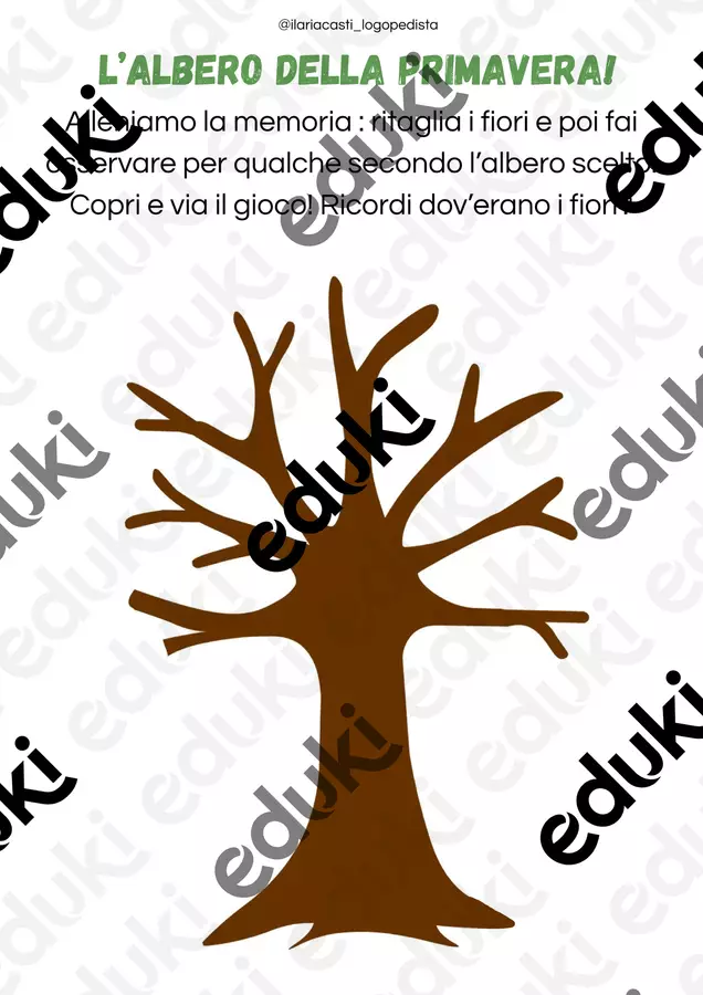 L’albero della Primavera!- Logopedista Ilaria Casti Esercizi - L’albero della Primavera!- Logopedista Ilaria Casti - Logopedista Ilaria Casti - Pagina di copertina