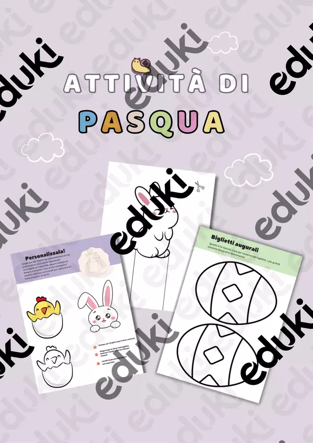 Pacchetto di attività di Pasqua Materiale interattivo - Pacchetto di attività di Pasqua - 🐌 passo.dopo.passo - Pagina di copertina