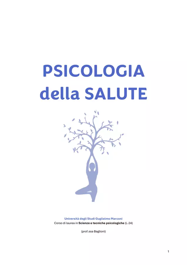 Psicologia della salute (Unimarconi) Testo - Psicologia della salute (Unimarconi) - psicologia_a_morsi - Pagina di copertina