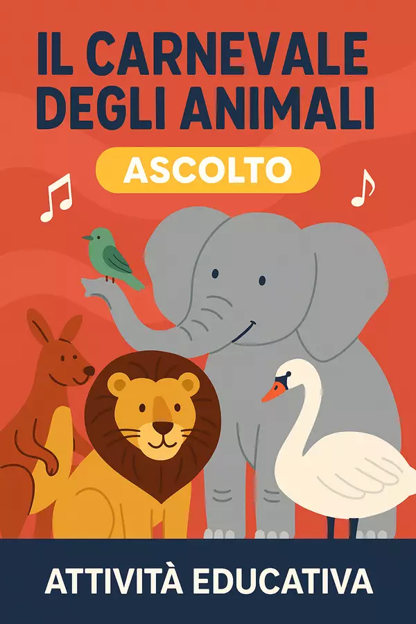 Attività educativa-La sinfonia degli animali-ascolto attivo Materiale interattivo - Attività educativa-La sinfonia degli animali-ascolto attivo - EduGloria - Pagina di copertina
