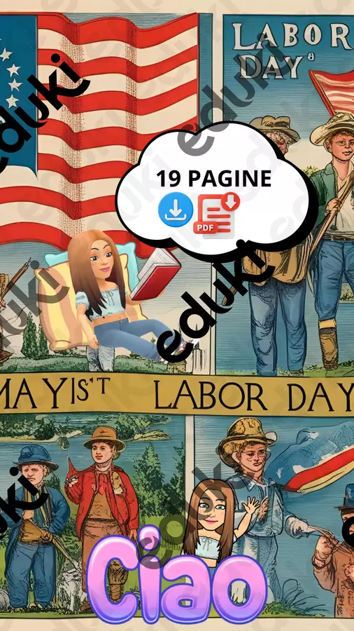 1 Maggio, Festa dei lavoratori Materiale di supporto/inclusione - 1 Maggio, Festa dei lavoratori - Teacher Fra Bonny - Pagina di copertina
