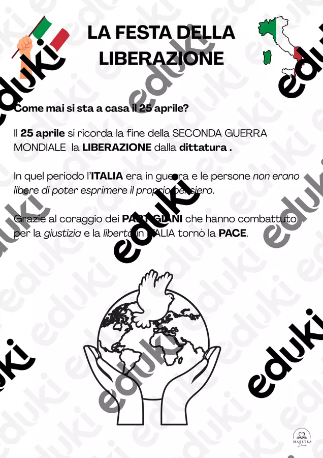 LA FESTA DELLA LIBERAZIONE Serie di lezioni - LA FESTA DELLA LIBERAZIONE - maestra.ilaria - Pagina di copertina