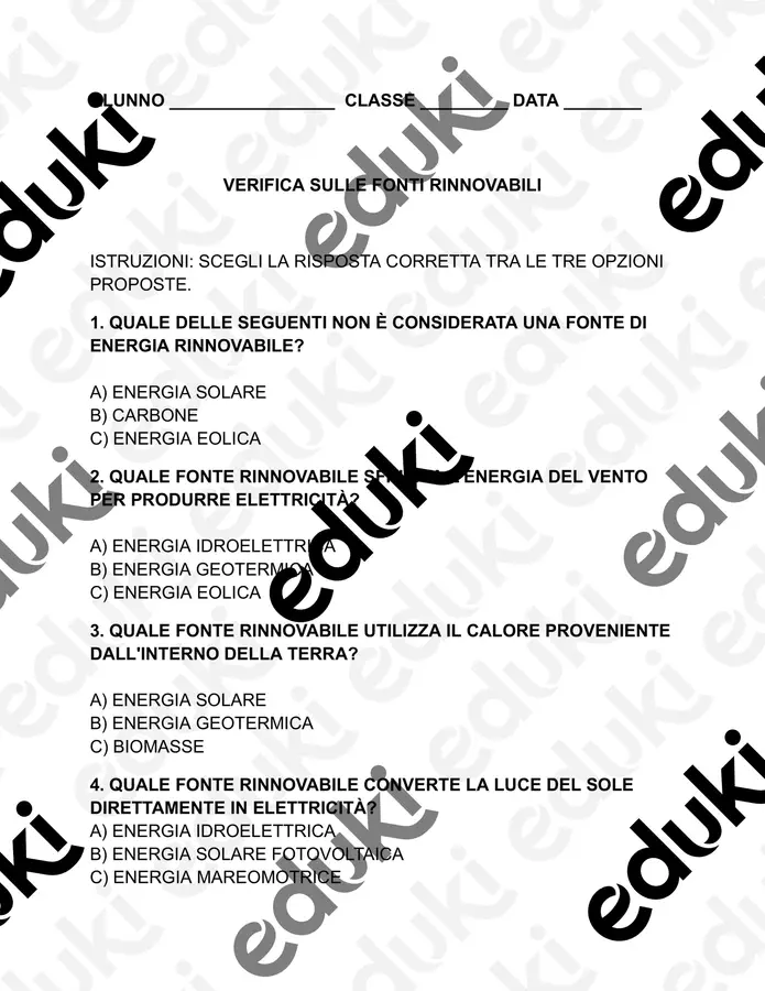Tecnologia - verifca inclusiva Fonti rinnovabili Materiale di supporto/inclusione - Tecnologia - verifca inclusiva Fonti rinnovabili - Arte&Sostegno - Pagina di copertina