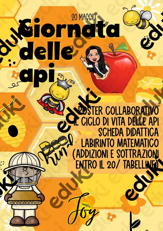 Raccolta di materiali Materiale di supporto/inclusione - Raccolta di materiali - MaestraJoy - Pagina di copertina