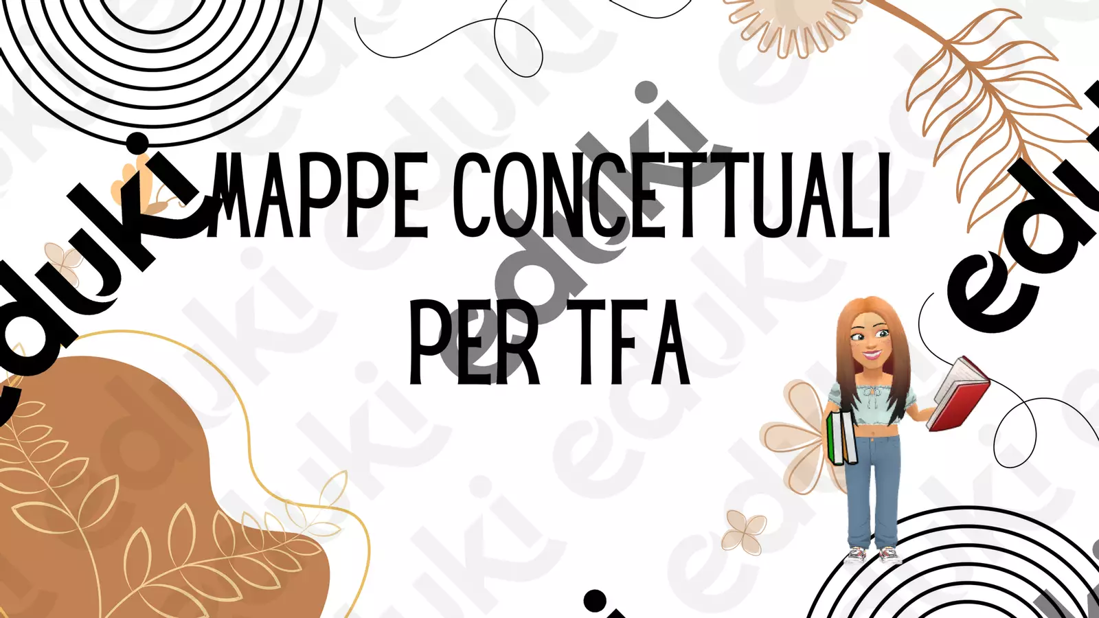 MAPPE CONCETTUALI PER TFA Materiale di supporto/inclusione - MAPPE CONCETTUALI PER TFA - Teacher Fra Bonny - Pagina di copertina