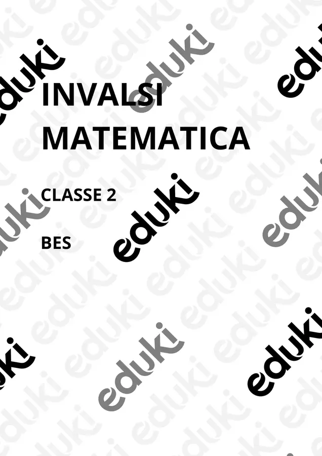 INVALSI MATEMATICA CLASSE 2 (BES) Materiale di supporto/inclusione - INVALSI MATEMATICA CLASSE 2 (BES) - Teacher Fra Bonny - Pagina di copertina