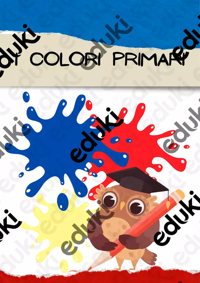 I COLORI PRIMARI - Spiegazione e Schede per la classe prima! Materiale di supporto/inclusione - I COLORI PRIMARI - Spiegazione e Schede per la classe prima! - SostegnO 2.0 - Pagina di copertina