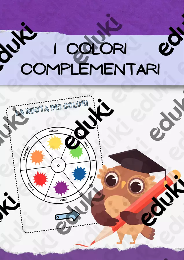 I COLORI COMPLEMENTARI + Ruota dei Colori! Materiale di supporto/inclusione - I COLORI COMPLEMENTARI + Ruota dei Colori! - SostegnO 2.0 - Pagina di copertina