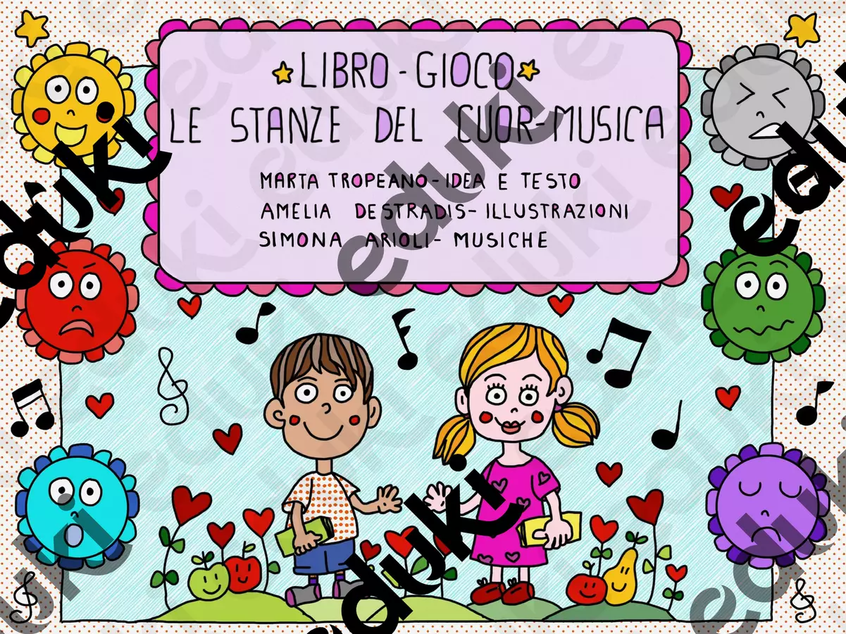Orologio dei Cuor-Musica tratto dal Libro Le stanze dei cuor-musica Giochi - Orologio dei Cuor-Musica tratto dal Libro Le stanze dei cuor-musica - Cuor-Arte - Pagina di copertina