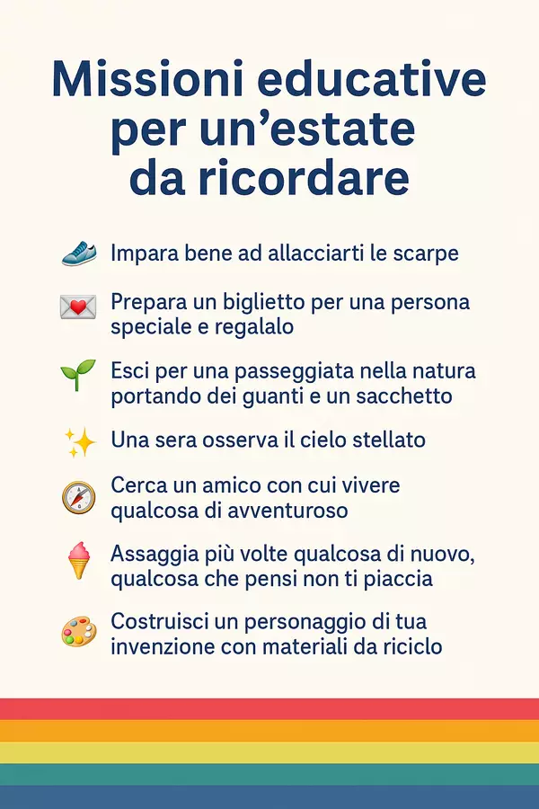 Missioni educative per un’estate da ricordare Esercizi - Missioni educative per un’estate da ricordare - maestraricciola - Pagina di copertina