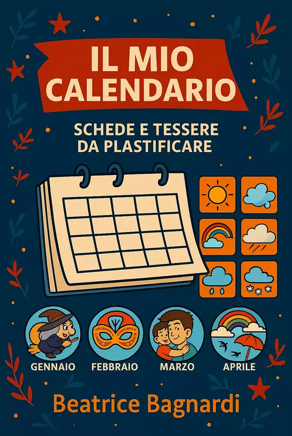il mio calendario: schede e tessere da plastificare Esercizi - il mio calendario: schede e tessere da plastificare - BeaBa - maestra - - Pagina di copertina