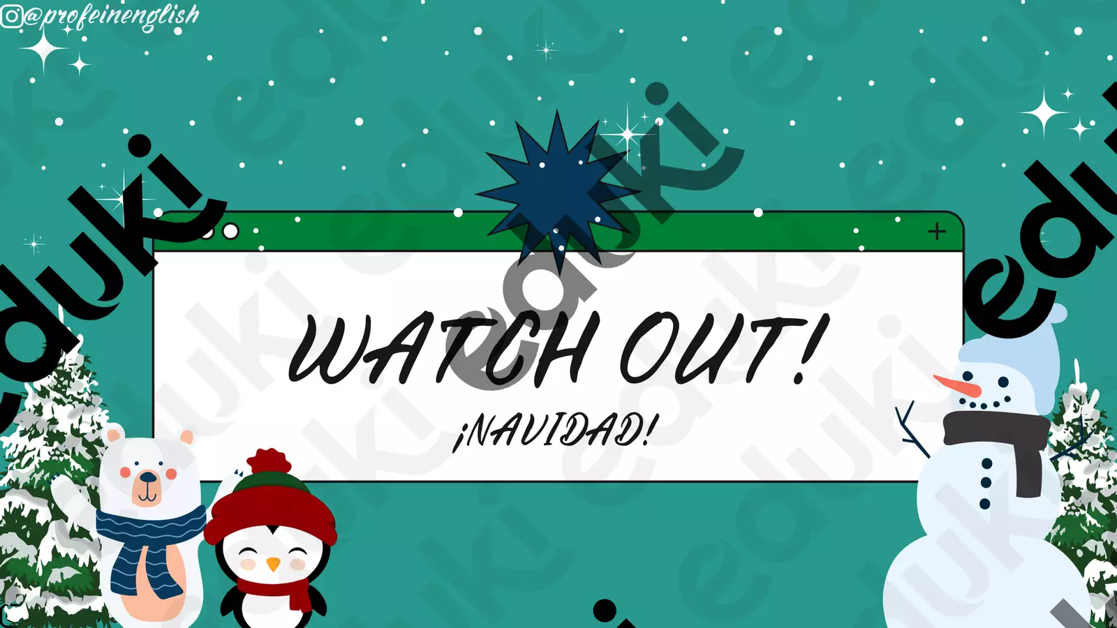 Watch out: Natale in spagnolo! Giochi - Watch out: Natale in spagnolo! - Profe in English - Pagina di copertina
