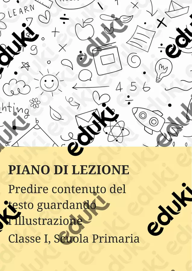 Predire contenuto del testo guardando l’illustrazione Piani di lezione - Predire contenuto del testo guardando l’illustrazione - Maestra di Italiano - Pagina di copertina