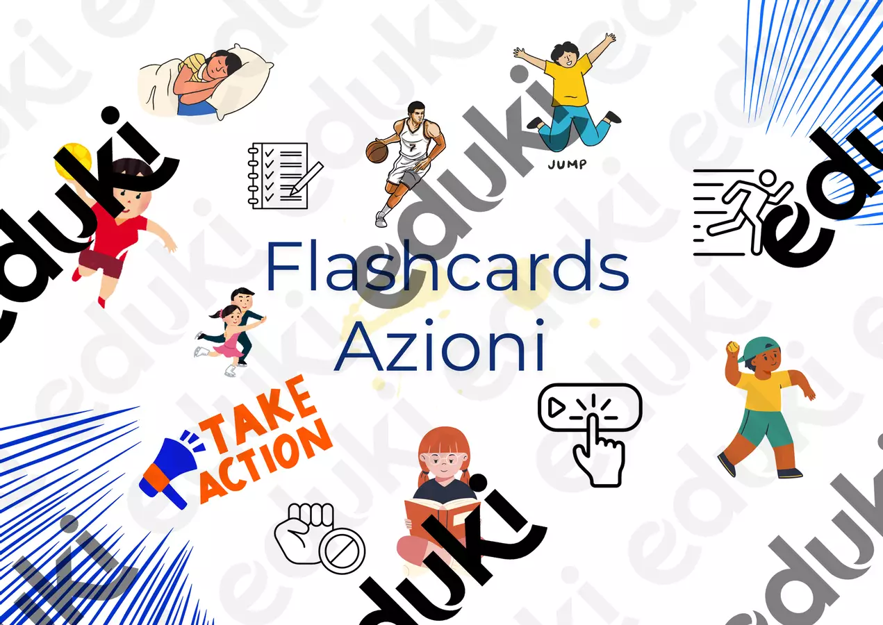 FLASCARDS AZIONI PLASTIFICABILI Esercizi - FLASCARDS AZIONI PLASTIFICABILI - Roberta Manca 🩷 la maestra di sostegno. - Pagina di copertina