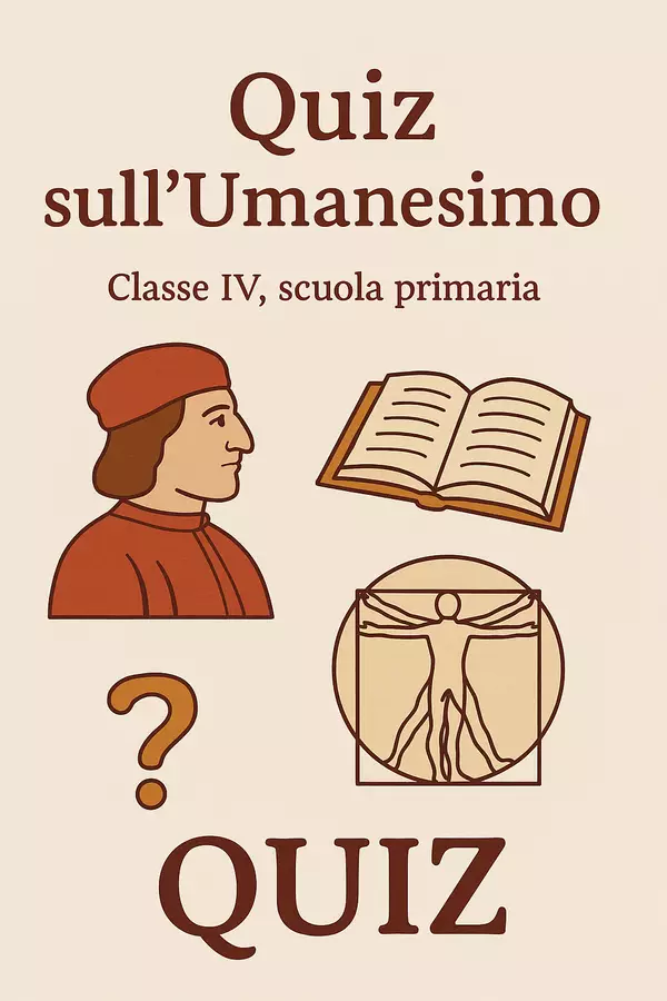 Quiz sull´Umanesimo Quiz - Quiz sull´Umanesimo - La Macchina del Sapere - Pagina di copertina