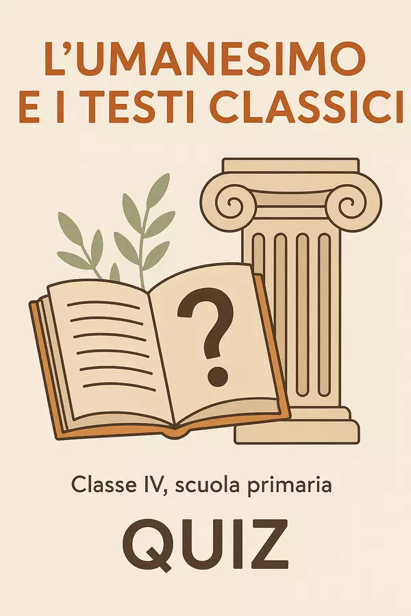 L´Umanesimo e i testi classici - Quiz Quiz - L´Umanesimo e i testi classici - Quiz - La Macchina del Sapere - Pagina di copertina