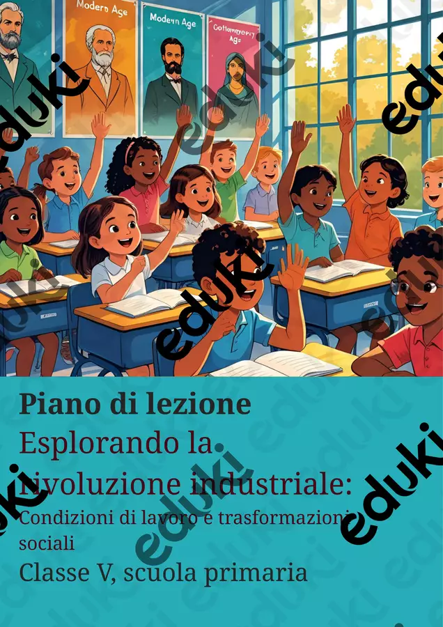 Esplorando la rivoluzione industriale - Condizioni di lavoro e trasformazioni sociali - Piano di lezione Piani di lezione - Esplorando la rivoluzione industriale - Condizioni di lavoro e trasformazioni sociali - Piano di lezione - La Macchina del Sapere - Pagina di copertina