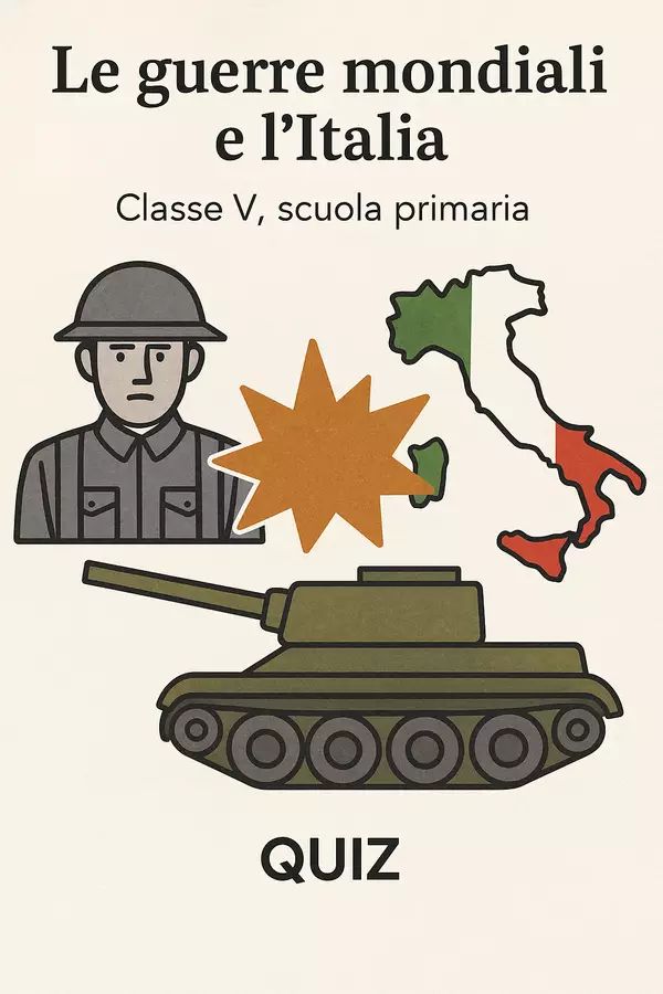 Le guerre mondiali e l´Italia - Quiz Quiz - Le guerre mondiali e l´Italia - Quiz - La Macchina del Sapere - Pagina di copertina