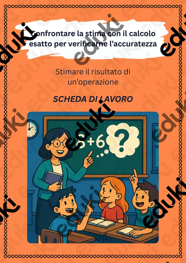 Confrontare la stima con il calcolo esatto per verificarne l’accuratezza Esercizi - Confrontare la stima con il calcolo esatto per verificarne l’accuratezza - Matematica Insieme - Pagina di copertina
