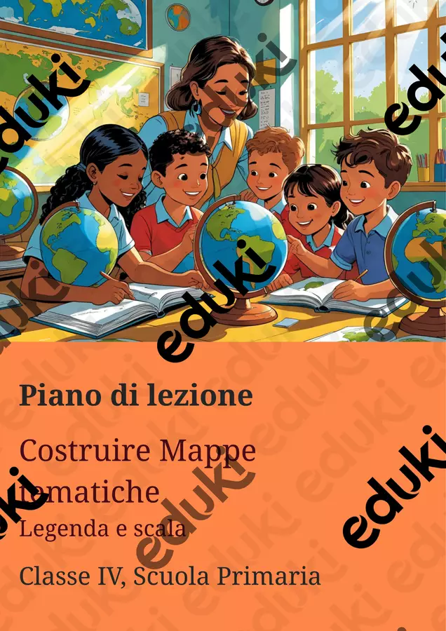 Costruire mappe tematiche - Legenda e scala - Piano di lezione Piani di lezione - Costruire mappe tematiche - Legenda e scala - Piano di lezione - Maestra Geo Giulia - Pagina di copertina