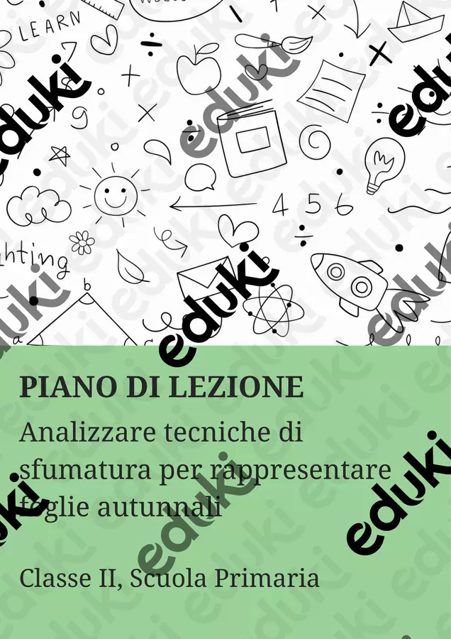 Analizzare tecniche di sfumatura per rappresentare foglie autunnali - PL Piani di lezione - Analizzare tecniche di sfumatura per rappresentare foglie autunnali - PL - Scuola a Colori - Pagina di copertina