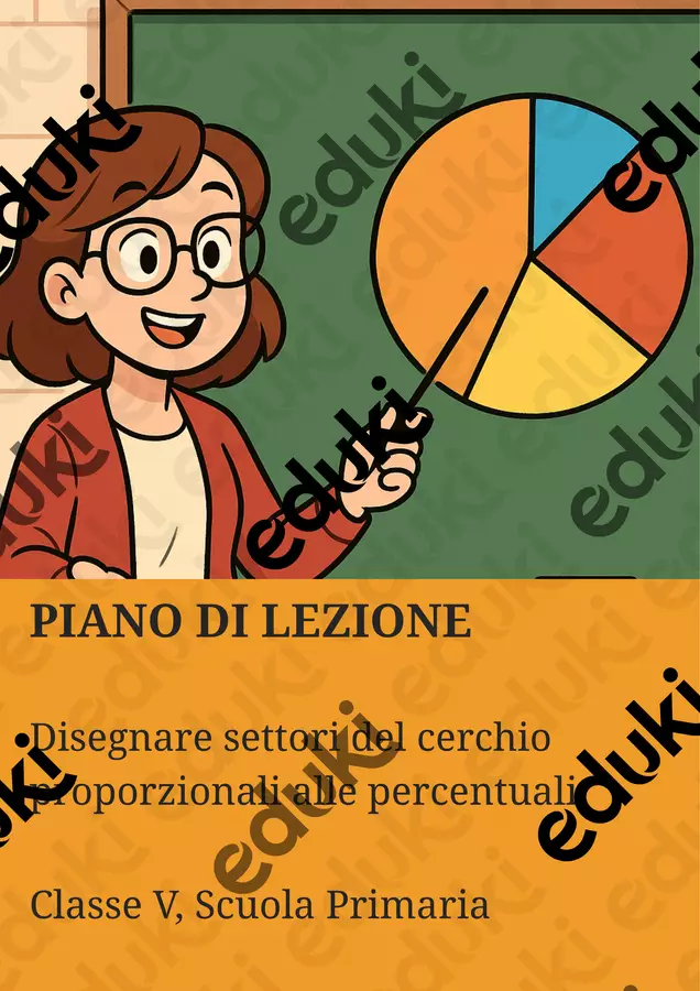 Disegnare settori del cerchio proporzionali alle percentuali Piani di lezione - Disegnare settori del cerchio proporzionali alle percentuali - Matematica Insieme - Pagina di copertina