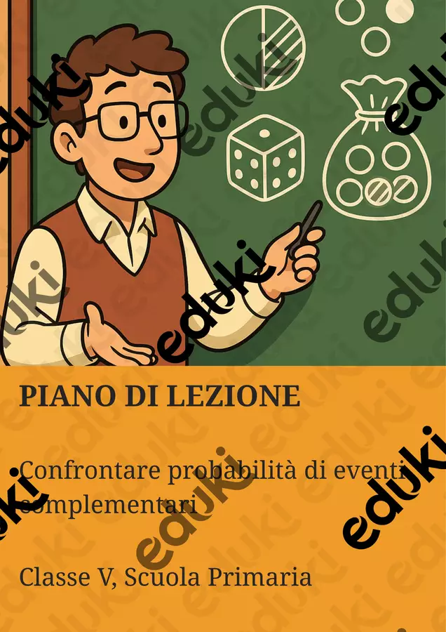Confrontare probabilità di eventi complementari Piani di lezione - Confrontare probabilità di eventi complementari - Matematica Insieme - Pagina di copertina