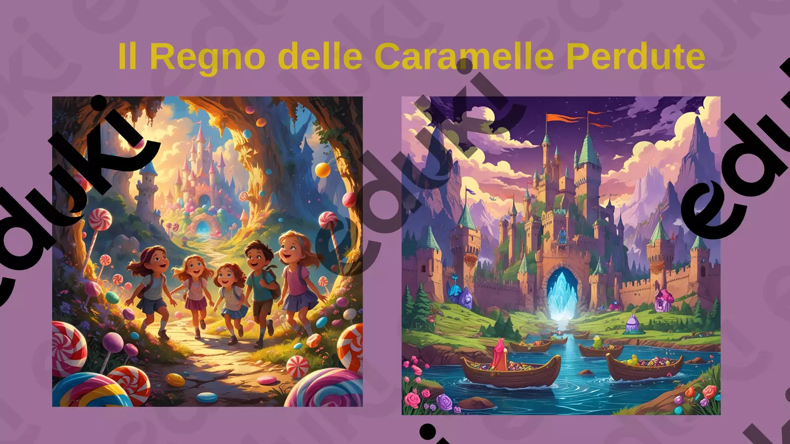 Il Regno delle Caramelle Perdute Esercizi - Il Regno delle Caramelle Perdute - Maestra Rosanna - Pagina di copertina