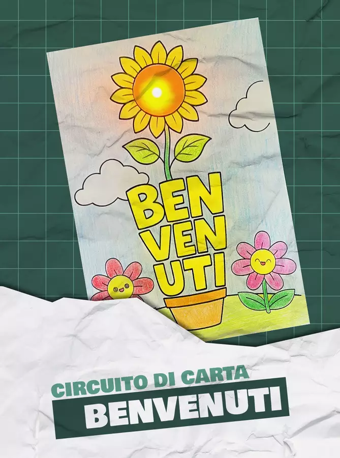 Circuito di carta: Benvenuti in prima! Esperimenti - Circuito di carta: Benvenuti in prima! - Maestro Francesco - Pagina di copertina