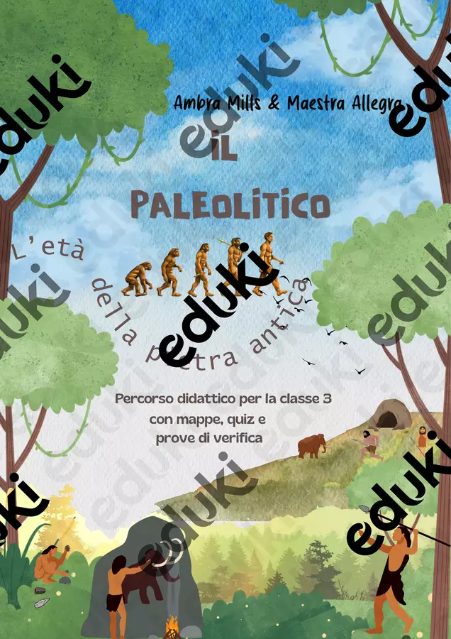 IL PALEOLITICO Esercizi - IL PALEOLITICO - Maestra Allegra - Pagina di copertina