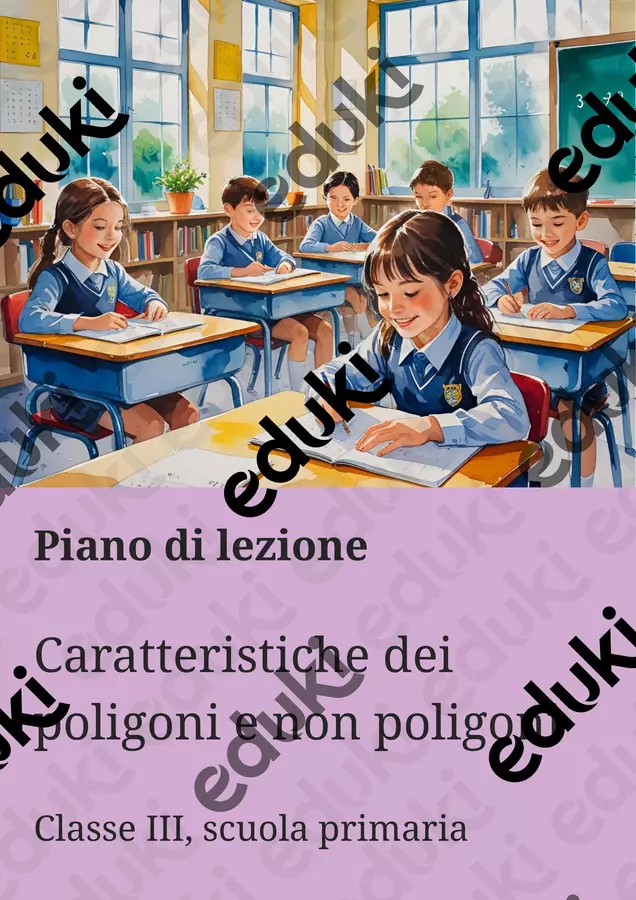 Caratteristiche dei poligoni e non poligoni - Piano di lezione Piani di lezione - Caratteristiche dei poligoni e non poligoni - Piano di lezione - Matematica Insieme - Pagina di copertina