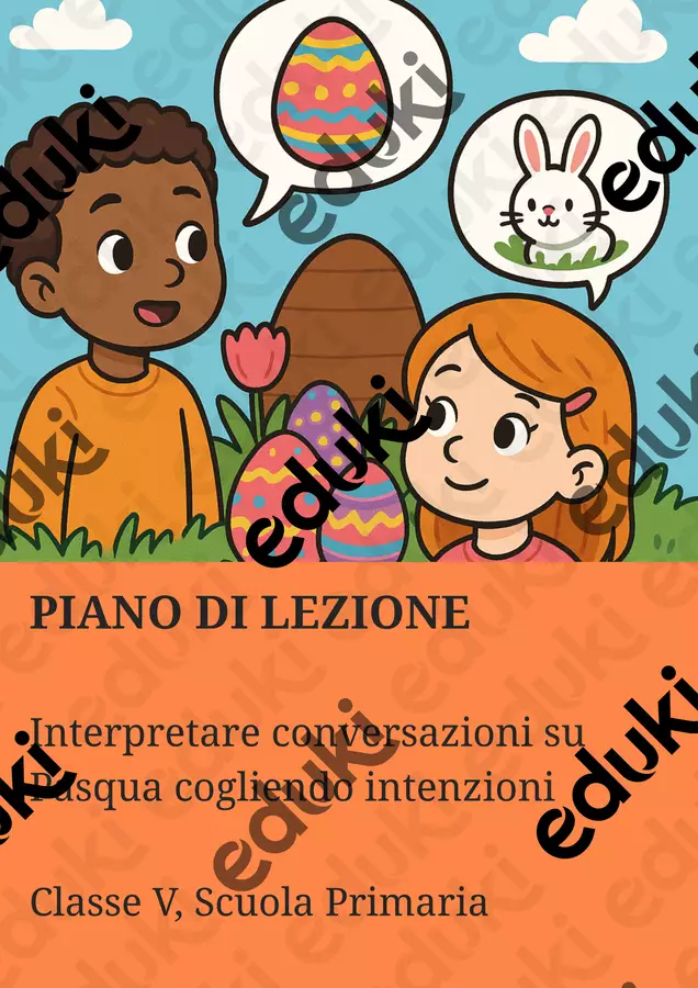 Interpretare conversazioni su Pasqua cogliendo intenzioni Piani di lezione - Interpretare conversazioni su Pasqua cogliendo intenzioni - English Classroom 🇬🇧 - Pagina di copertina