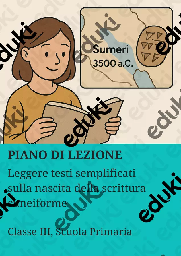 Leggere testi semplificati sulla nascita della scrittura cuneiforme - PL Piani di lezione - Leggere testi semplificati sulla nascita della scrittura cuneiforme - PL - La Macchina del Sapere - Pagina di copertina