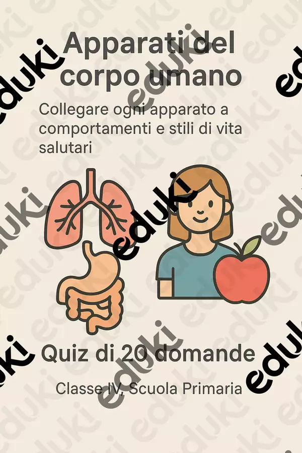 Collegare ogni apparato a comportamenti e stili di vita salutari - Quiz Quiz - Collegare ogni apparato a comportamenti e stili di vita salutari - Quiz - Scienza Magica - Pagina di copertina