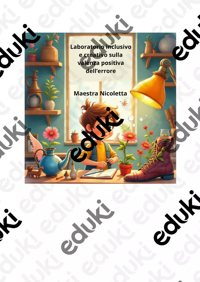 Museo degli errori perfetti Laboratorio Materiale di supporto/inclusione - Museo degli errori perfetti Laboratorio - Maestra Nicoletta - Pagina di copertina