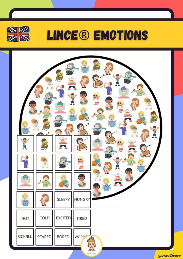 Lince® Emotions Giochi - Lince® Emotions - games2learn - Pagina di copertina