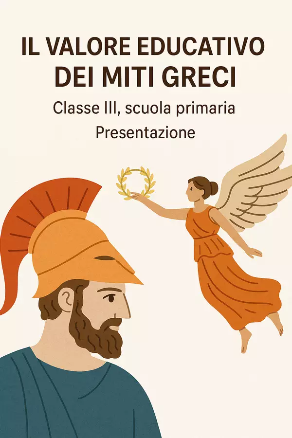Il valore educativo dei miti greci - Presentazione Presentazioni / Lavagne - Il valore educativo dei miti greci - Presentazione - La Macchina del Sapere - Pagina di copertina