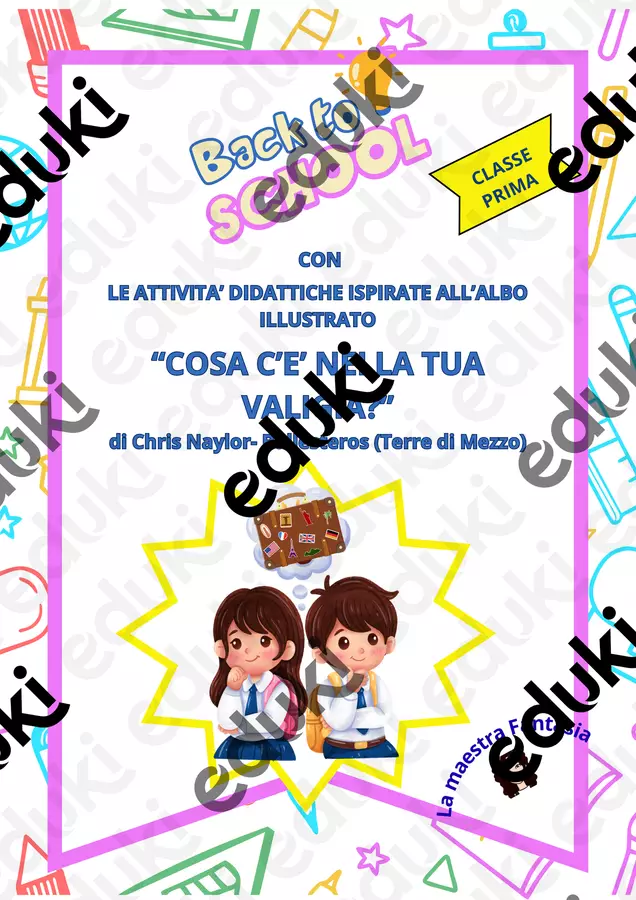 Raccolta a tema inclusione/accettazione dell'altro Esercizi - Raccolta a tema inclusione/accettazione dell'altro - La maestra Fantasia - Pagina di copertina