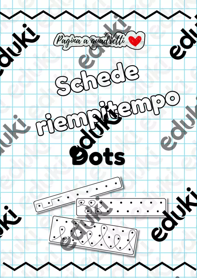 SCHEDE RIEMPI TEMPO ABILITA' VISUO SPAZIALI (LINEE) Esercizi - SCHEDE RIEMPI TEMPO ABILITA' VISUO SPAZIALI (LINEE) - Pagina_a_quadretti - Pagina di copertina